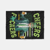 Prost Ers St Patricks Day Lustiger Biertrinker Tru Fleecedecke (Vorderseite (Horizontal))