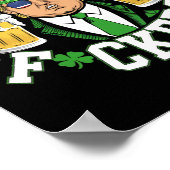 Prost Ers St Patricks Day Lustiger Biertrinker Tru Poster (Ecke)