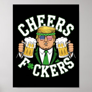 Prost Ers St Patricks Day Lustiger Biertrinker Tru Poster