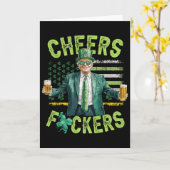 Prost Ers St Patrick's Day Lustiges Bier Trinken T Karte (Gelbe Blume)