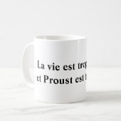 Prost-est-trop lang kaffeetasse (Vorderseite Links)