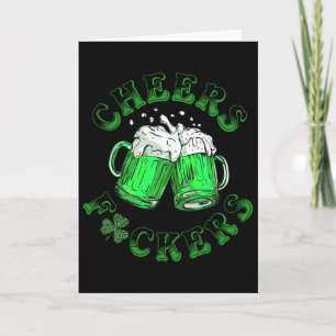Prost Fckers St Patricks Day Lustiger Biertrinker Karte