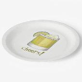 Prost! Feier Margarita Cocktail Party Dekoration Pappteller (Schrägansicht)