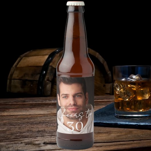 Prost Foto Geburtstagsfeier Bierflaschenetikett