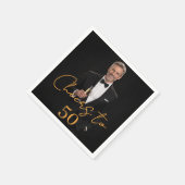 Prost Foto Gold Geburtstagsfeier Serviette (Ecke)