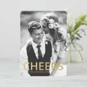 Prost | Fotokarte für den Urlaub Feiertagskarte (Stehend Vorderseite)