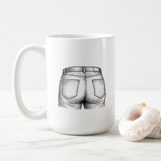 Prost! Funny White Elephant Weihnachtsgeschenk Kaffeetasse (Mit Donut)