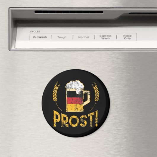 Prost German Flag Beer Lover Oktoberfest Magnet (In Situ (Geschirrspüler))