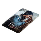 Prost | Glitz Imitats Glitzer Foto Overlay Magnet (Linke Seite)