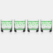 Prost Glückliche Irische Shamrocks Design Personal Whiskyglas (Hinten)