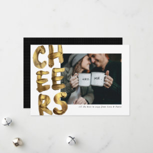 Prost gold frohes neues Jahr Foto Feiertagskarte