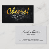 Prost | Gold Visitenkarte (Vorne/Hinten)