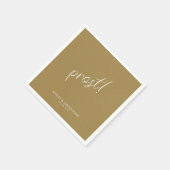 Prost! Goldmindestwert für jeden Occasion Cocktail Serviette (Ecke)