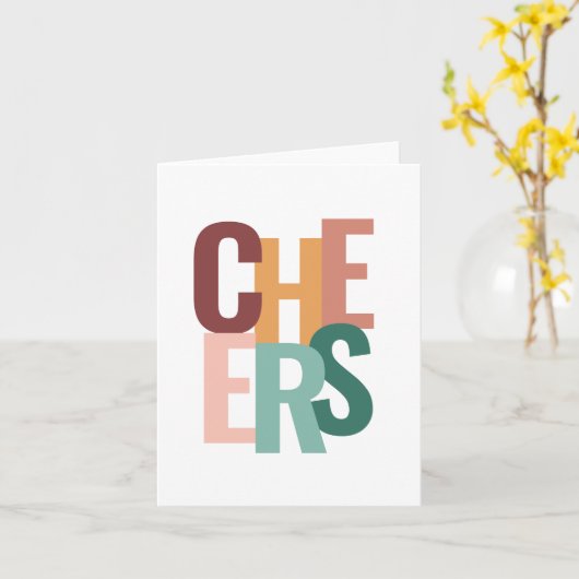 Prost! Grußkarte Karte (Gelbe Blume)