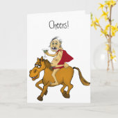 Prost. Herzlichen Glückwunsch zum Geburtstag! Karte (Gelbe Blume)