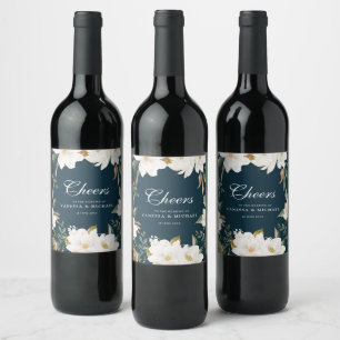 PROST Hochzeit von Aquarellfarben Weinetikett