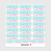 Prost! Ich bin hier! Vinyl Sticker (Blatt)