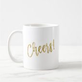 Prost! Imitats Gold Foil Kaffee Cup Kaffeetasse (Links)