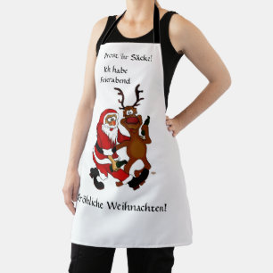Prost it bags - Frohe Weihnachten! Deutscher Text Schürze