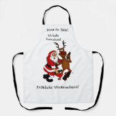 Prost it bags - Frohe Weihnachten! Deutscher Text Schürze (Vorderseite)