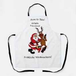 Prost it bags - Frohe Weihnachten! Deutscher Text Schürze
