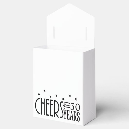 Prost! Jegliches Alter oder jedes Jahr Chic Black  Geschenkschachtel (Geöffnet)