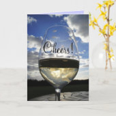 Prost! Karte (Gelbe Blume)