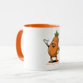 Prost Kumpel Glückliche Papaya Tasse (Vorderseite Links)