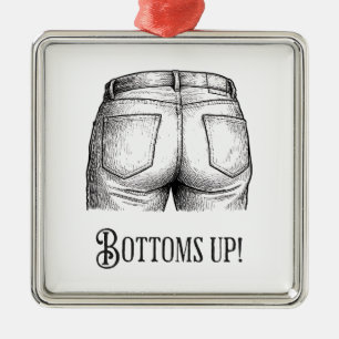 Prost! Lustiges White Elephant-Geschenk Weihnachte Ornament Aus Metall
