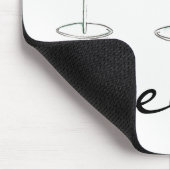Prost! Margarita Manhattan Cosmo Cocktail Glas Mousepad (Ecke)