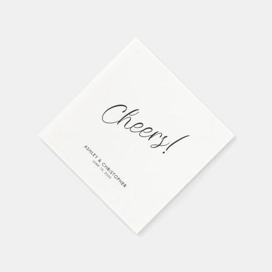 Prost! Minimaler Cocktail für jeden Anlass Serviette (Ecke)