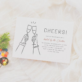 Prost! Modernes, handgezeichnetes Party Einladung