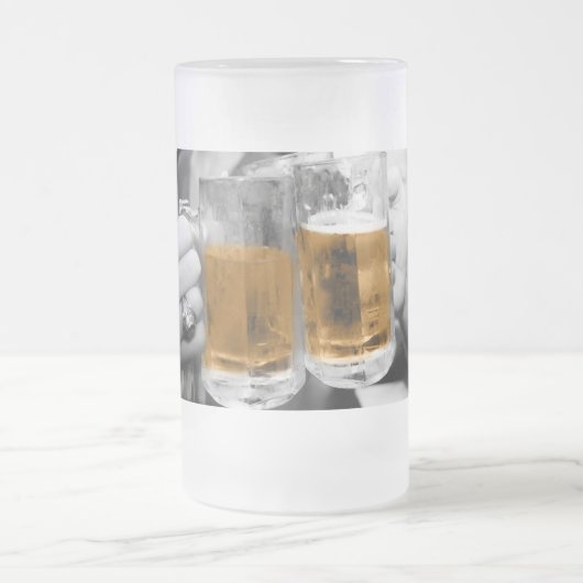 Prost! Mug Mattglas Bierglas (Mittel)