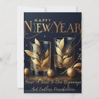 Prost Neujahr! Feiertagskarte