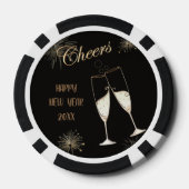 Prost Neujahr Pokerchips (Rückseite)