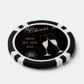 Prost Neujahr Pokerchips (Einzeln)