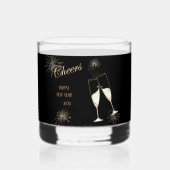Prost Neujahr Whiskyglas (Rückseite)