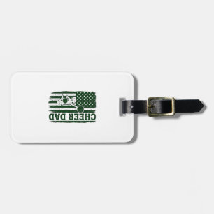 Prost Papa Amerikanische Flagge Vintage Vektor Des Gepäckanhänger