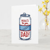 Prost Papa Getränkedose Karte (Gelbe Blume)