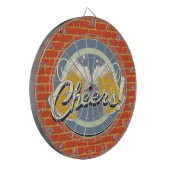 Prost! Pub-Schild Dartscheibe (Vorderseite Links)