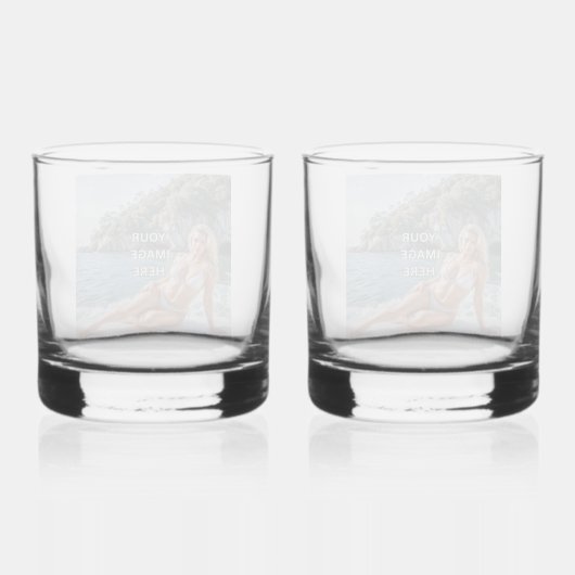 PROST! 🥃 Rocks Glas – Bild oder Text hinzufügen (Rückseite)