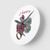 Prost. Romantische Wall-Uhren. Runde Wanduhr (Winkel)