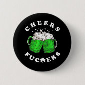 Prost St Patricks Day Biertrinken Lustig Button (Vorderseite)