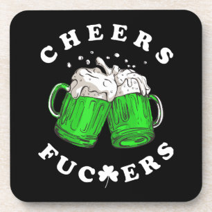 Prost St Patricks Day Biertrinken Lustig Getränkeuntersetzer