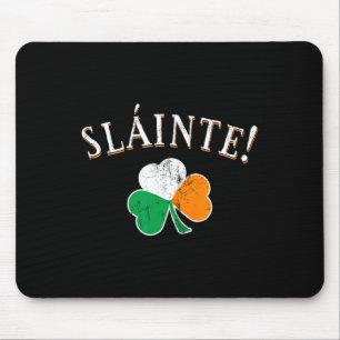 Prost Toast Irland Flagge Shamrock St. Patricks D Mousepad