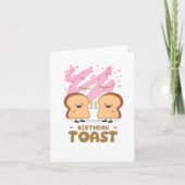 Prost! Toast Puns Birthday Card Karte (Vorderseite)