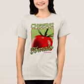 Prost Tomate Retro Pop Art Tri-Blend Shirt (Vorderseite)