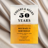 Prost Und Bier 50. Geburtstag Einladung