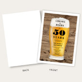 Prost Und Bier 50. Geburtstag Einladung