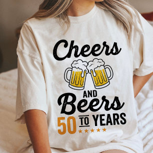 Prost und Bier 50 Jahre Geburtstagsgeschenk Tri-Blend Shirt